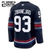 New York Rangers Hockeydrakt Fanatics Premium Mika Zibanejad 2024-25 Navy Tredje - Barn